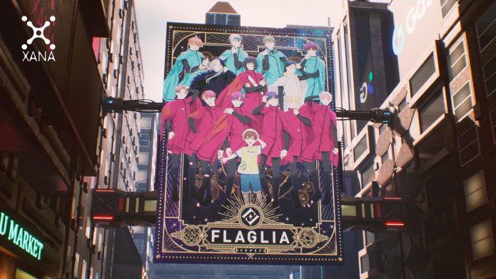 Flaglia, the phenomenal anime by the top stars from Kpop and Jpop, is becoming the XANA Metaverse game
